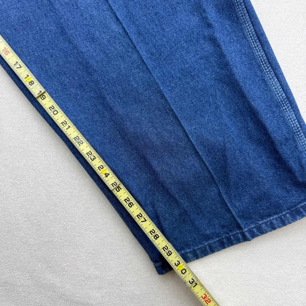 KEY Imperial Denim Overalls Men's Size W56 L30‎ Blue Cotton Workwear Carpenter